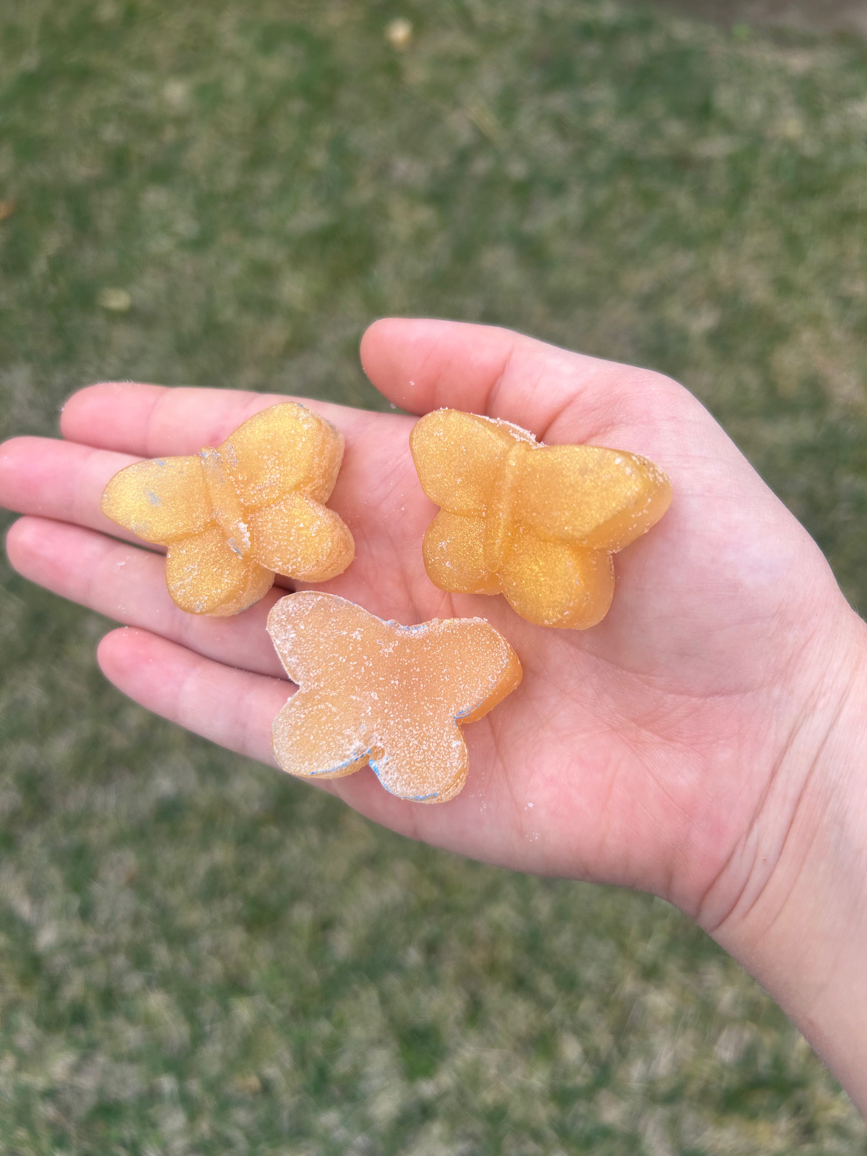 Glitter Butterfly Soap (3-pack)