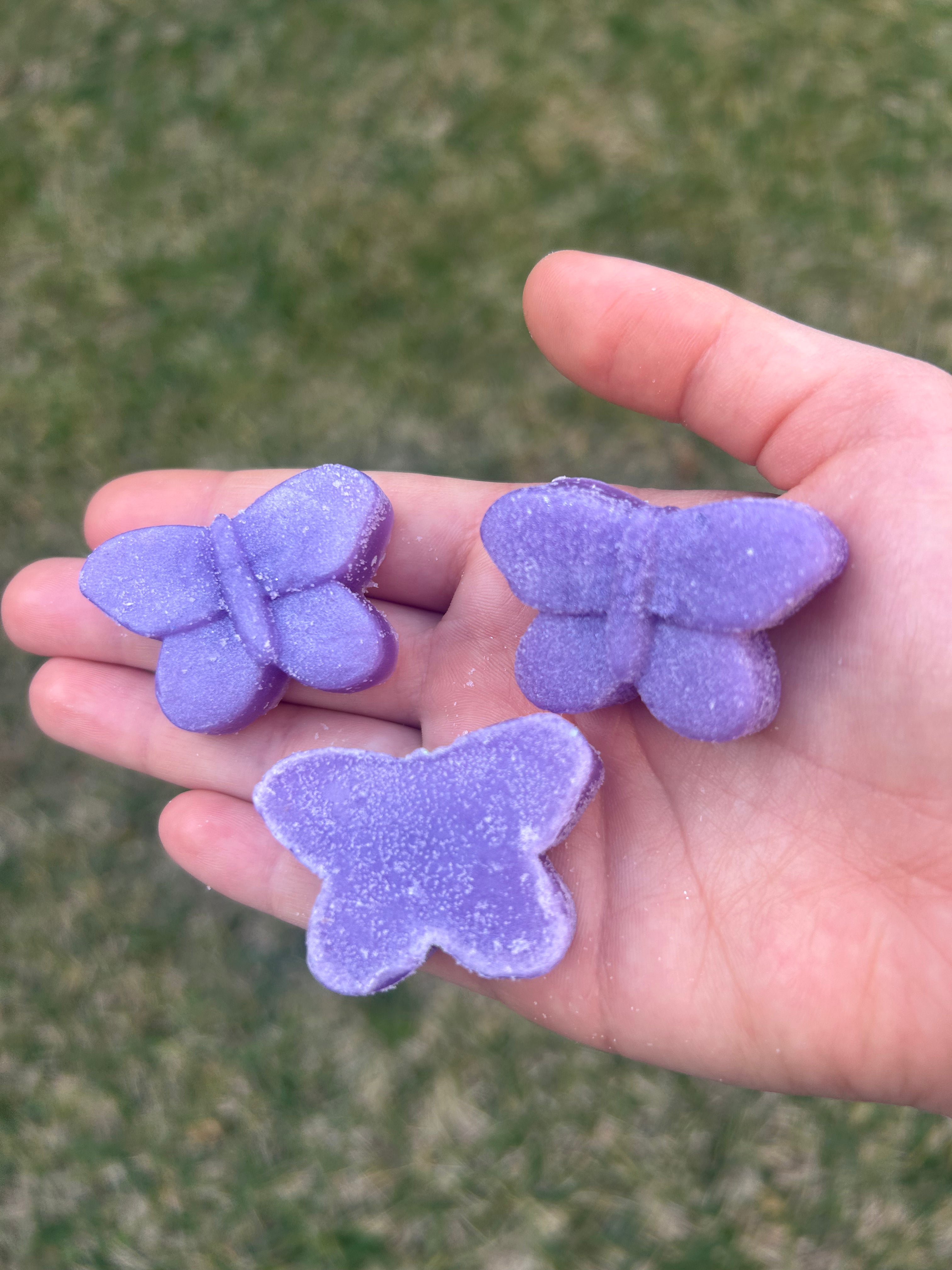 Glitter Butterfly Soap (3-pack)