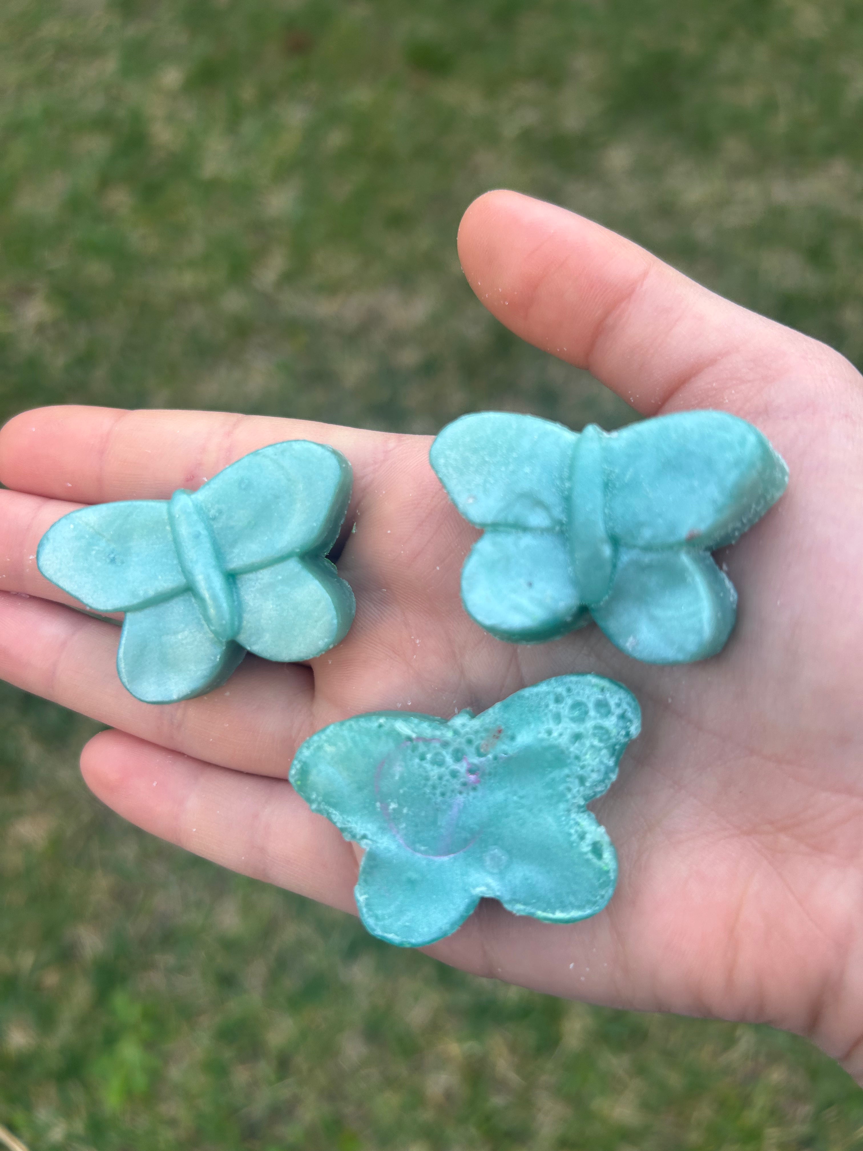 Glitter Butterfly Soap (3-pack)
