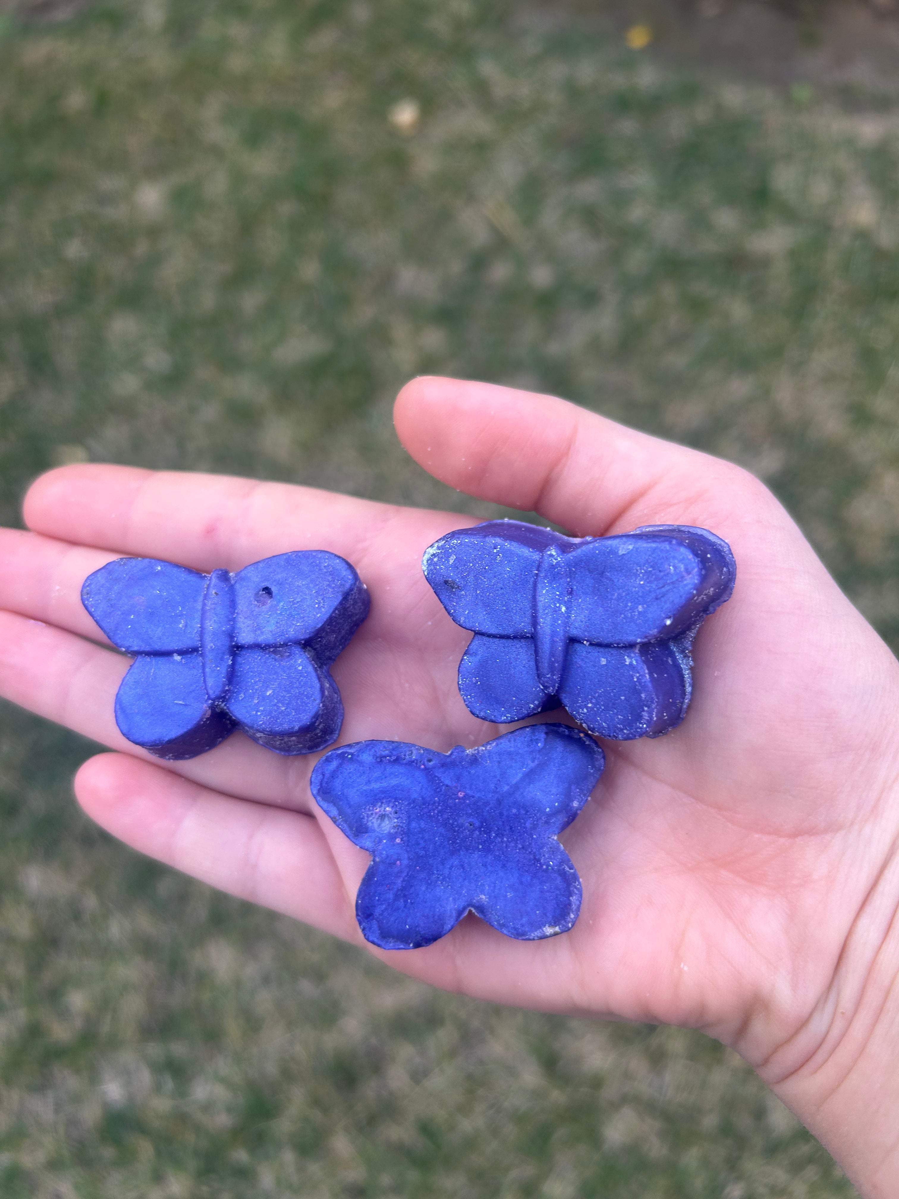 Glitter Butterfly Soap (3-pack)