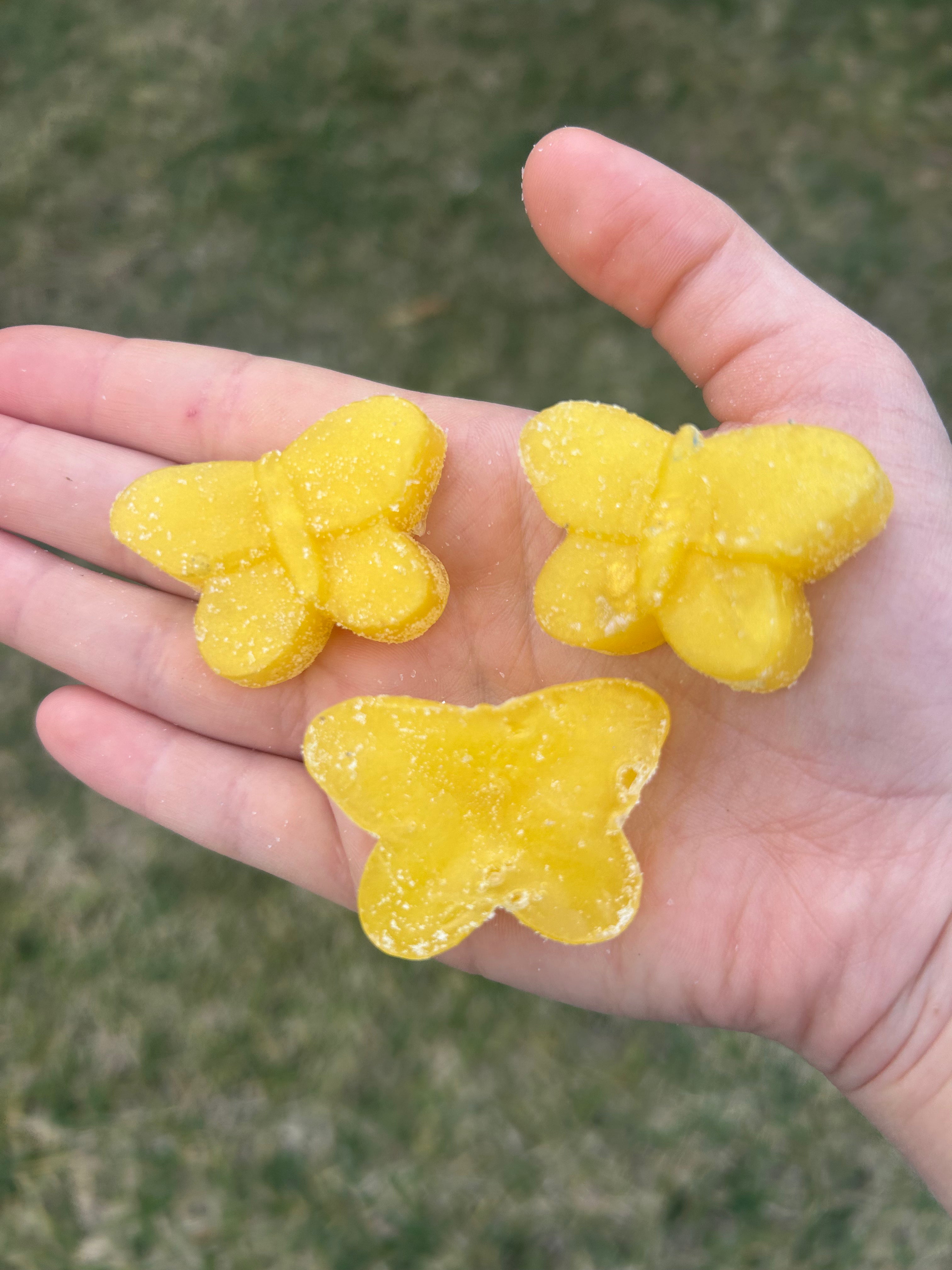 Glitter Butterfly Soap (3-pack)